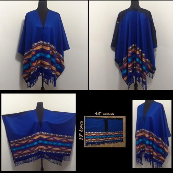 HANDMADE PONCHO/SHAWL - Picture 2 of 8
